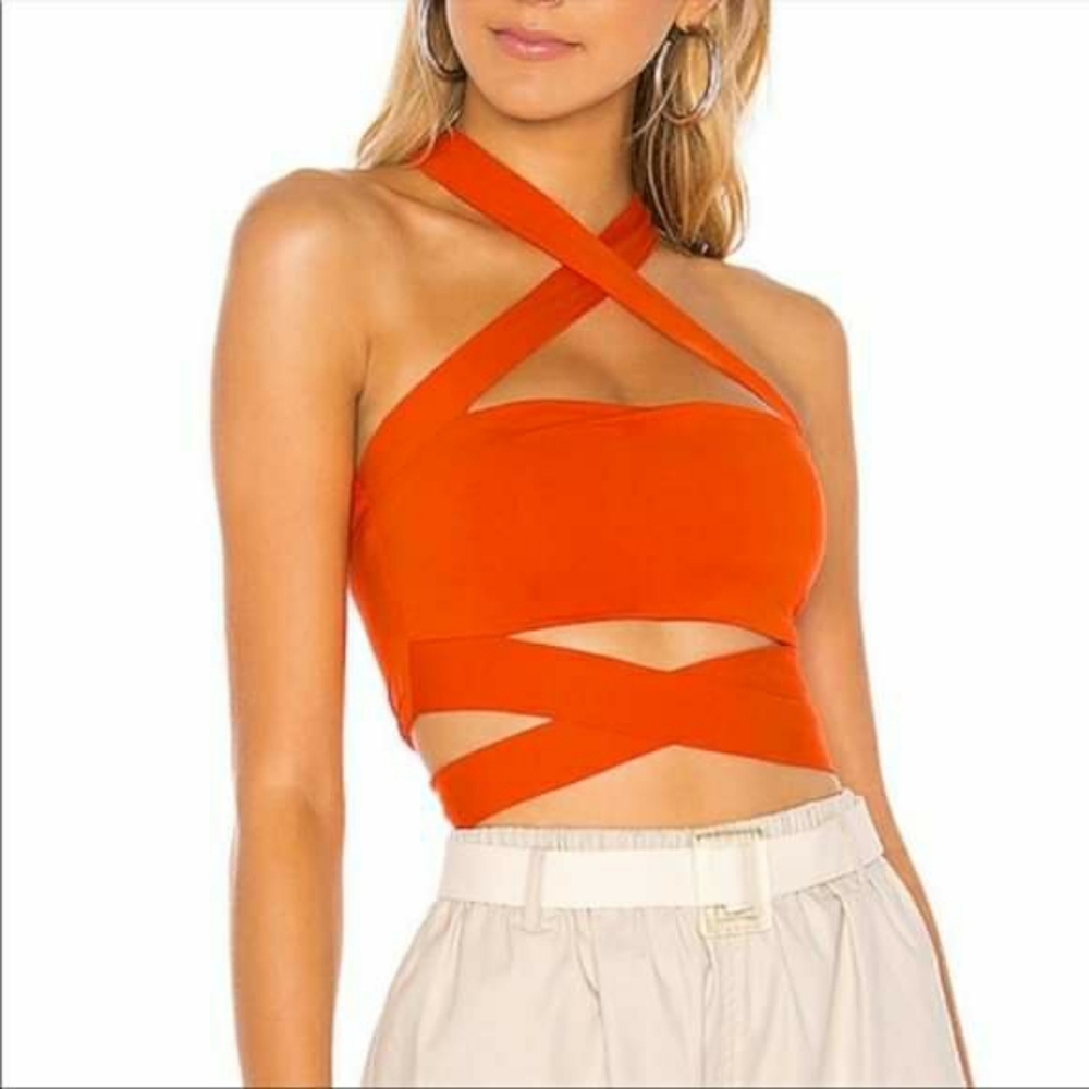 Superdown Halter Tie Top from Revolve NWT